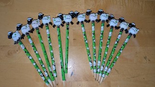 Wacky Woolies Sheep Topped Pencils IRELAND LOT of 12