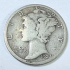 1923 S LIBERTY MERCURY 90% SILVER DIME CIRCULATED COIN #5307