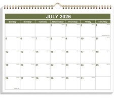 Calendar 2026-2027 - Wall Calendar 2026-2027 from July 2026 - December 2027, ...