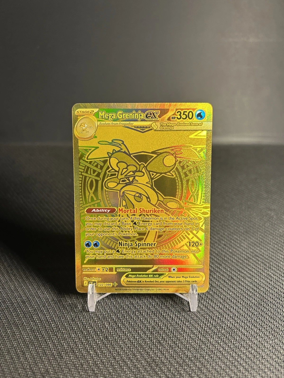 Mega Greninja ex - Chaos Rising #122 Price & Value ($161.59
