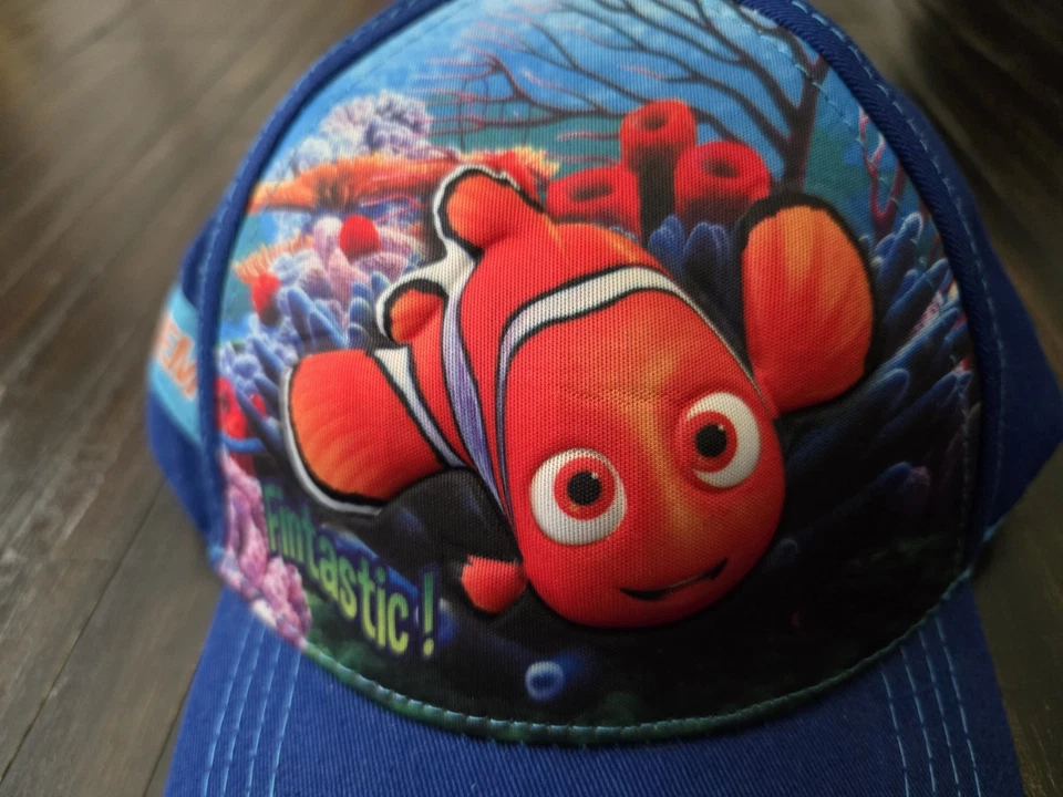 Disney "Buscando a Dory" Nemo 3D Pop Gorras Ajustables Niños Pequeños "Fintastic" Nuevo con Etiquetas Foto 4 de 4
