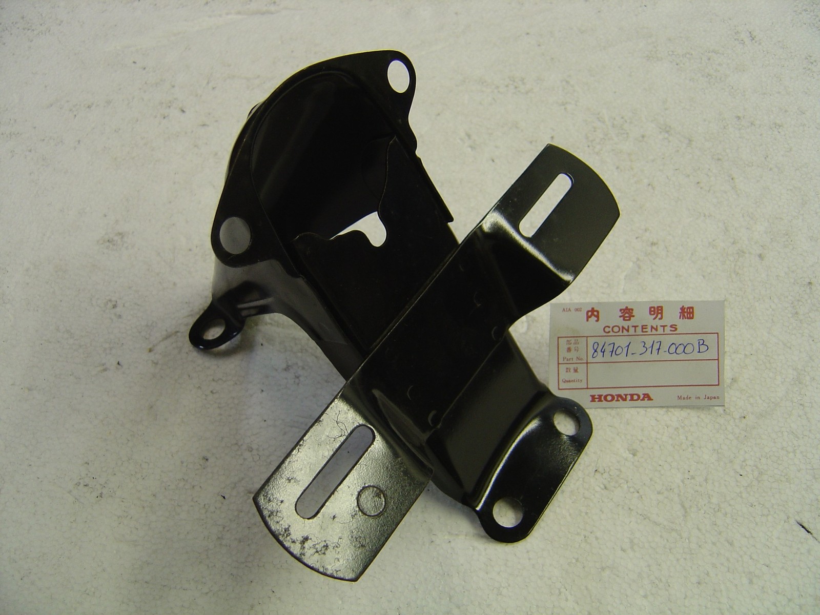 Support de feu arrière et plaque pour Honda CB250-350K4 en acier noir à repeindre