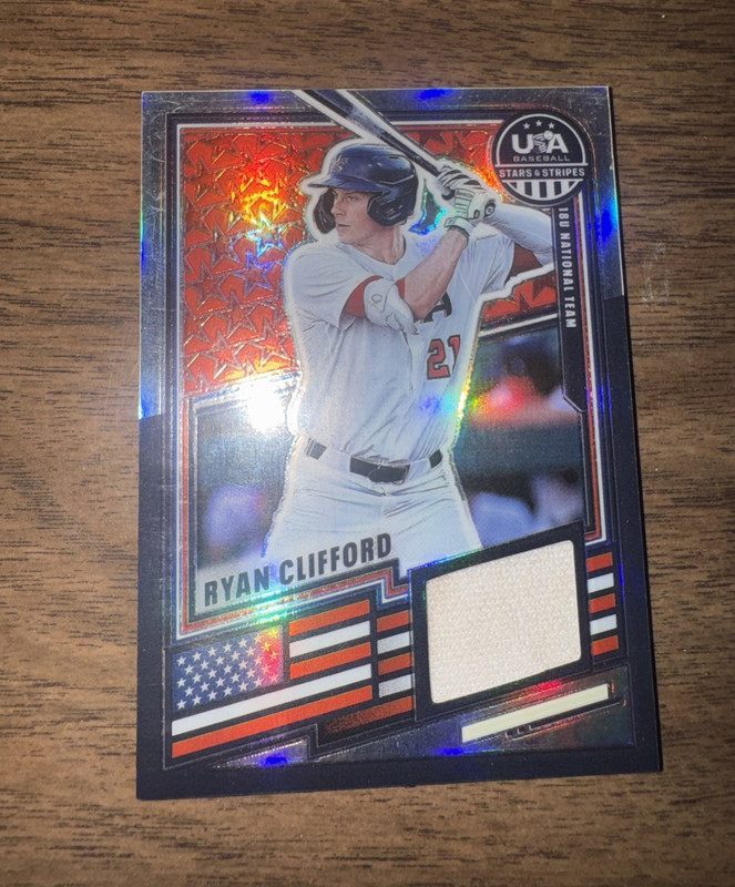 Panini 2026 Stars & Stripes Prizm Ryan Clifford #61 USA Materials Rookie Mem