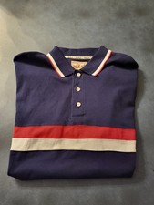VINTAGE Woolrich Polo Shirt Mens Extra Large XL Navy Blue Short Sleeve Original 