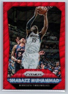 Shabazz Muhammad 2015-16 Panini Prizm #16 Ruby Wave Prizm /350