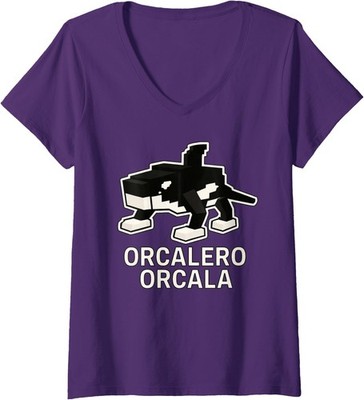 Orcalero Orcala - Funny Italian Brainrot Gaming Ladies' V-Neck Tshirt