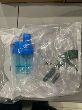 Disposable Home Oxygen Therapy Kit 7' Tube Cup Mouth Pie (Tube- Blue cup- Mask )