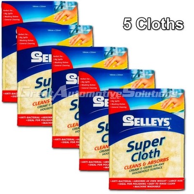 Selleys Super Cloth x5 Cleans & Absorbs Grease & Grime Anti-Bacterial Cleaning