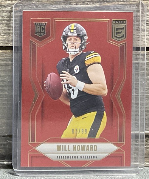 🔥2025 Panini Donruss Elite #150 Will Howard Red Rookie /99🔥