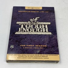 WWF Tough Enough DVD Season One 1 2002 3 Disc Set WWE Rare MTV Good Shape