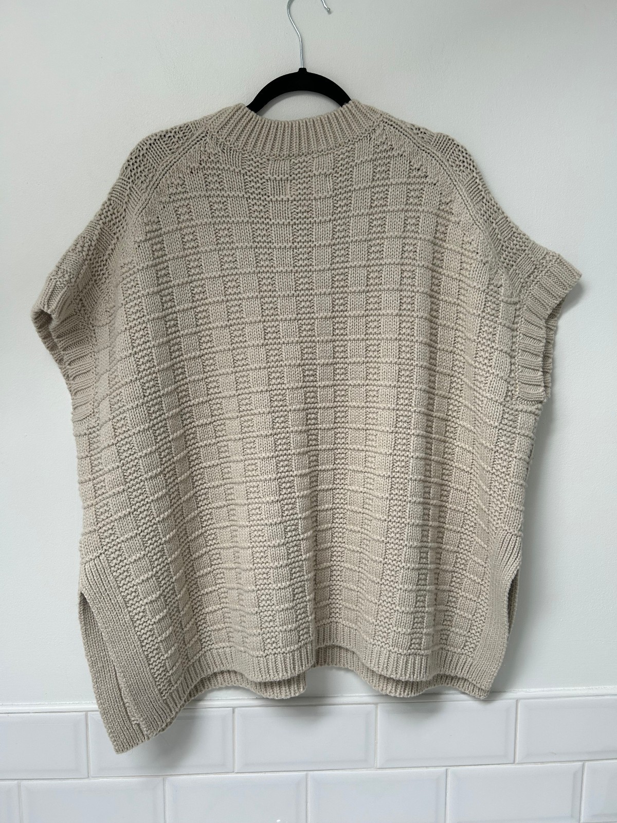 TOAST Bone Ecru Chunky Oversized Knit Vest Tank Sweater Jumper ONE SIZE £225