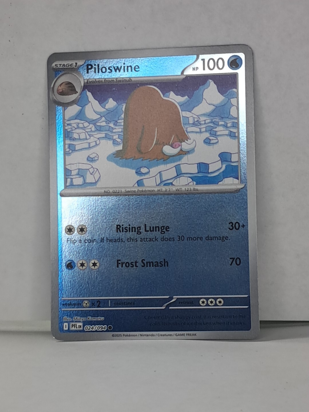 Piloswine 024/094 Phantasmal Flames Reverse Holo Pokémon TCG NM