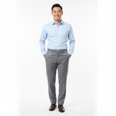 Calvin Klein Mens Size 40x30 Gray Dress Pants Business Casual Career Formal