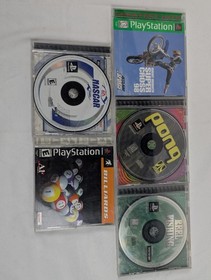 Sony PlayStation 1 PS1 SCPH-9001 Console 10 Games 2 Controllers Memory Card...