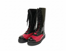 Red Platform Costume Boots   Handmade Leather Costume Boots  Fully Custom Made