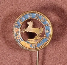 Continental Tire Stick Pin Brass & Enamel Paint sf1A7