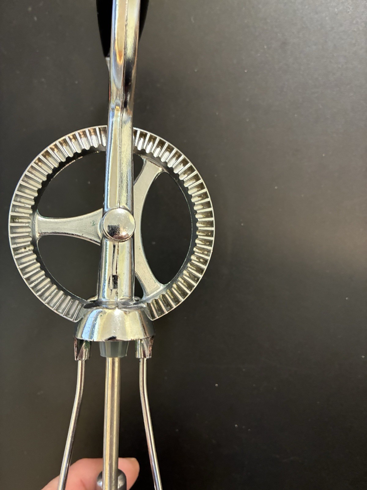 Vintage Ekco Best Manual Hand Crank Egg Beater Mixer Tool Stainless Steel USA