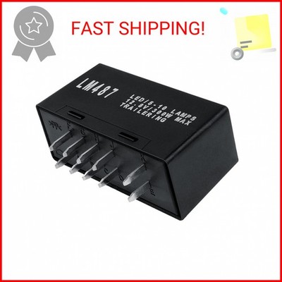 Haokixin LM487 LED Flasher Turn Signal Relay Hyper Flash Fix for Chevy Silverado