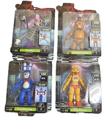 Five Nights at Freddy's Set of 4 Freddy/Bonnie/Chica/MangleFigures Jazwares  New