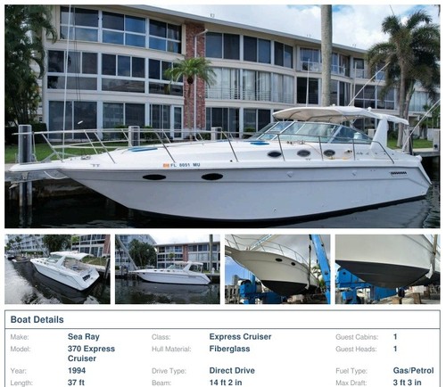 1994 37 Sea Ray Express Cruiser