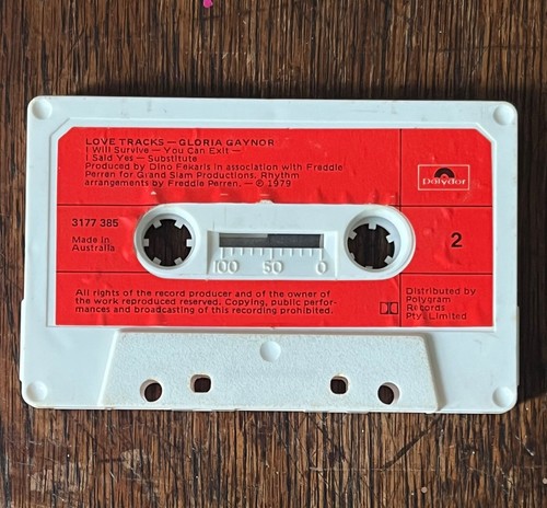 GLORIA GAYNOR Love Tracks AUDIO CASSETTE TAPE 1979 Polydor Australia - Picture 3 of 7