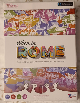 Voice Originals When in Rome Travel Trivia Game Alexa (2018) Sensible Object New