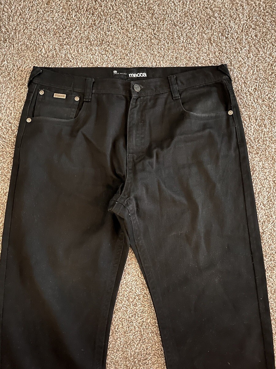 Mecca Black Denim Jeans 44x34 | eBay