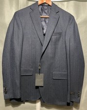 NWT Ted Baker Mens Blue Navy Sport Coat Blazer Size 40R
