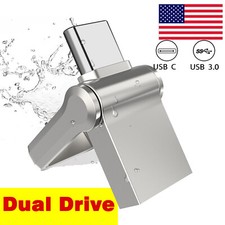 32GB 64GB Metal Mini USB 3.0 Drive Type C Flash Drive Waterproof Memory Stick