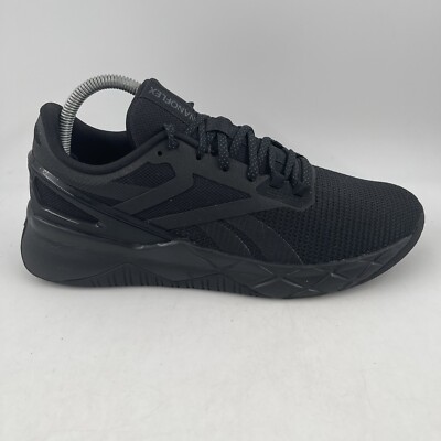 NEW Reebok Men s Nanoflex TR  Core Black Marathon Running Shoes - Size 7 1/2