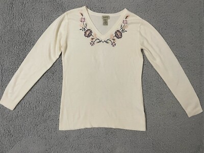 Classic Elements Vintage Embroidered Sweater Size - Medium