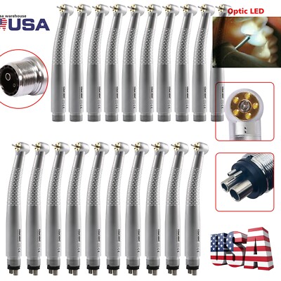 OLED+ 5 Light LED E-Generator Dental High Speed Fiber Optic Handpiece 4H 2H