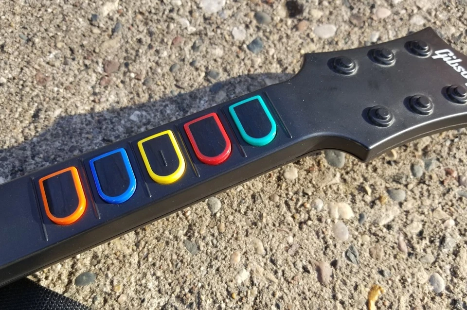 Xbox 360 Aerosmith Les Paul Guitar Hero Red Octane Wireless Controller 95339.805 - Image 3 of 4