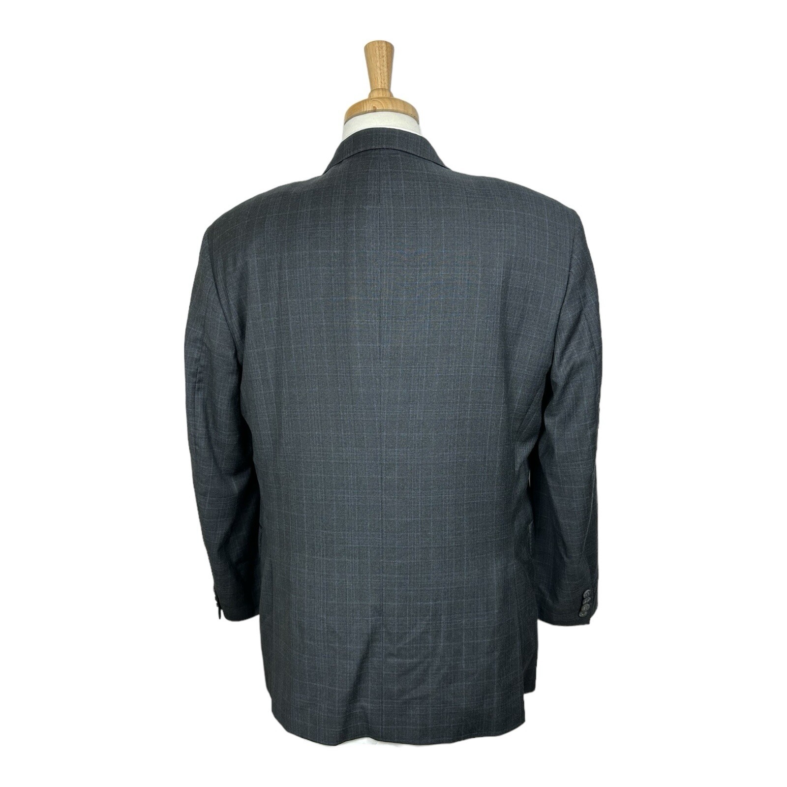 Peter Millar Current Gray Blue Checked Wool 2-Btn… - image 4