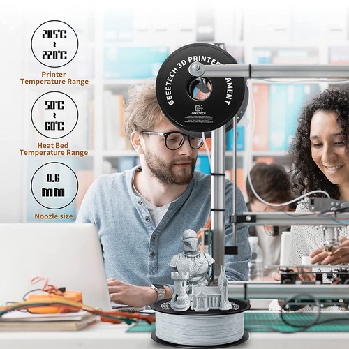 Filamento para impresora 3D GEEETECH como mármol PLA 1,75 mm 1 kg piedra colores consumibles - Imagen 7 de 10
