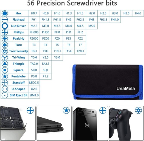80 in 1 Profi Präzisions Schraubendreher Set für Laptop und Elektronik Reparatur - Bild 4 von 11