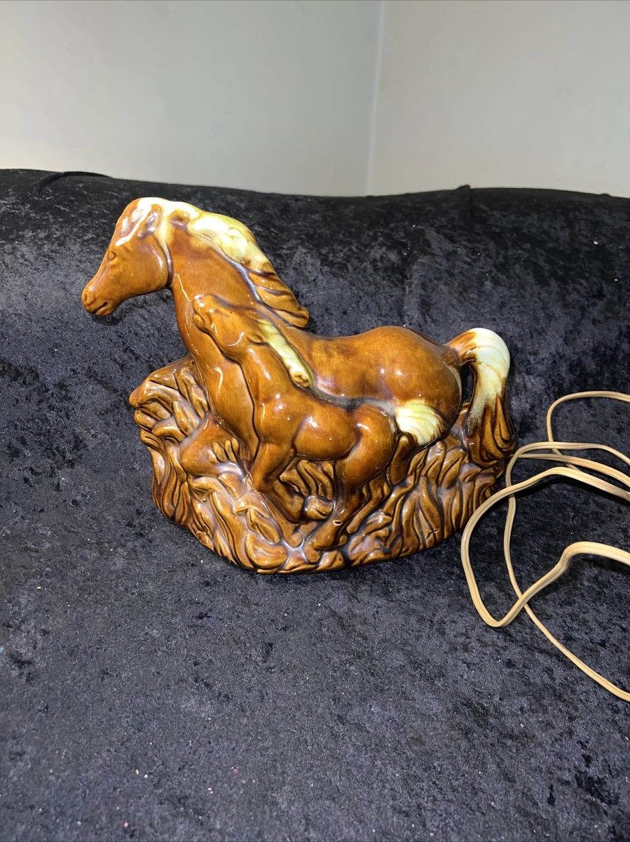 Vintage ceramic horse lamp deals