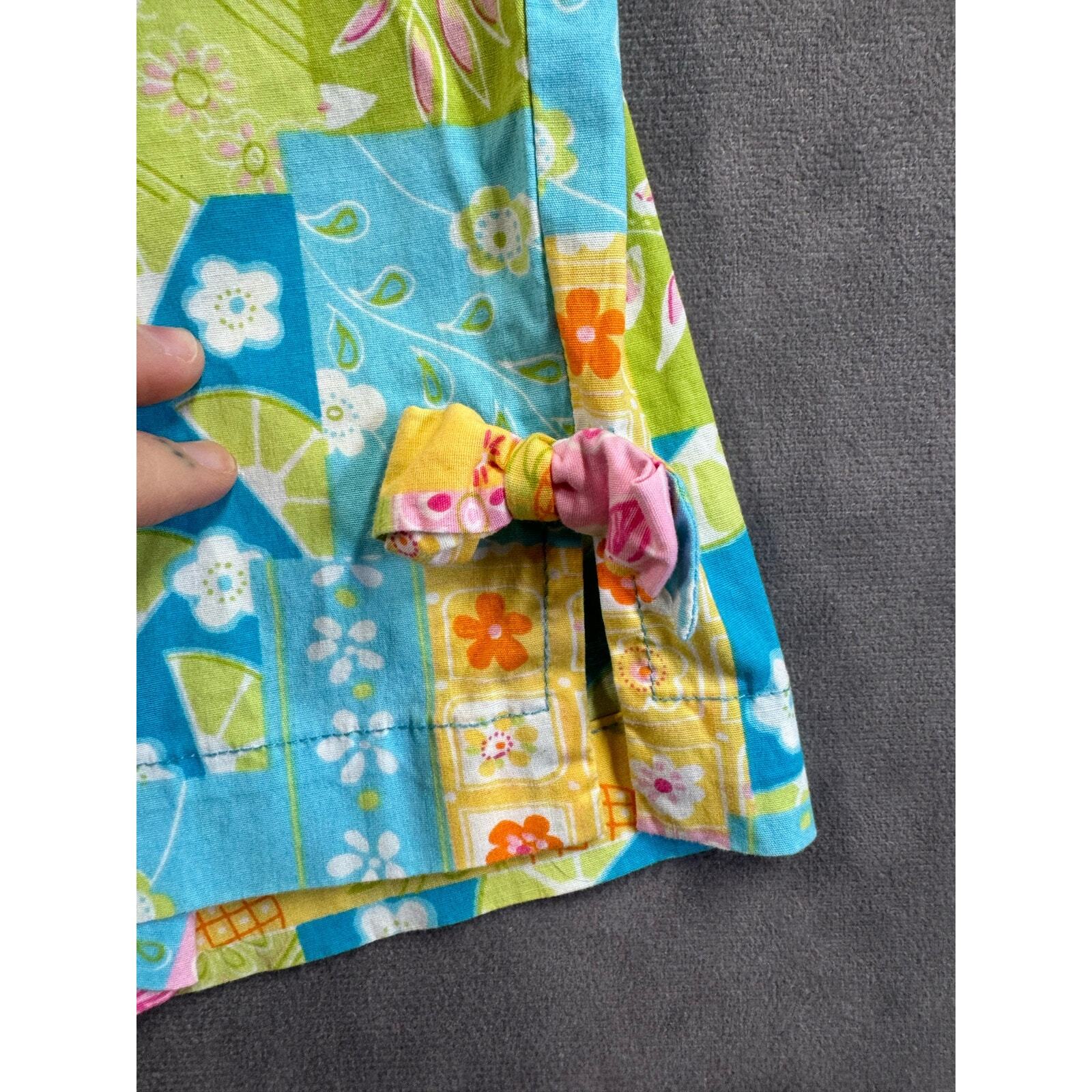 Cotton Connection Tropical Patchwork Style Crop P… - image 9