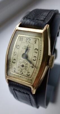Vintage Rolled Gold Manual Winding Elco Tank Watch