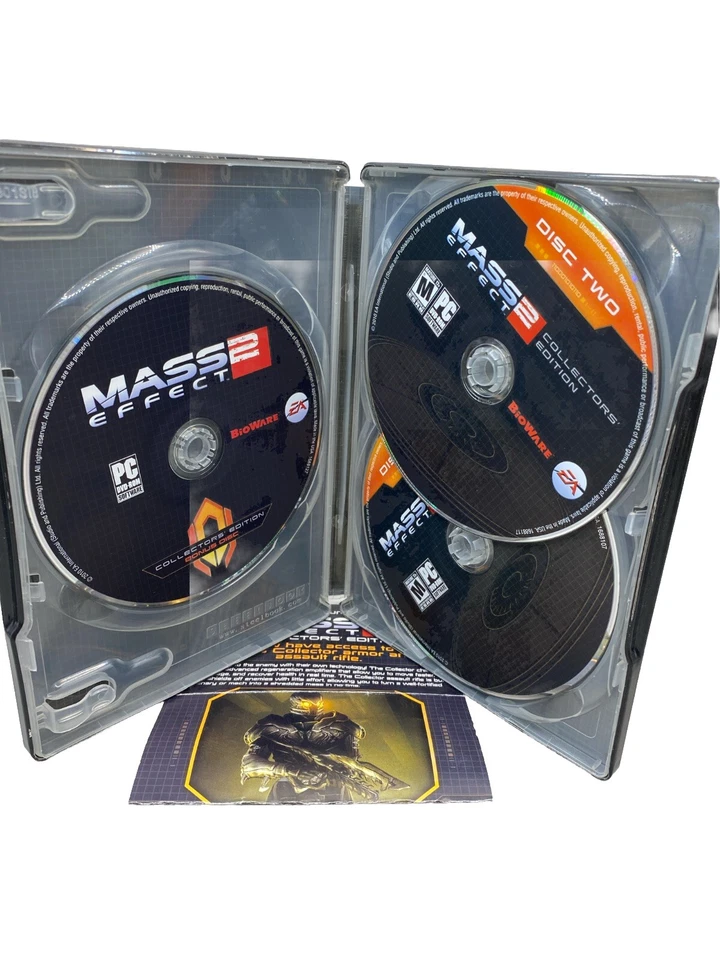 Mass Effect 2: Collectors' Edition (PC, 2010) Steelbook 3-Disc Set - Very Good - Image 4 of 4
