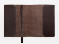 book jacket cover slipcase cow leather fit for 7.1x4.5x0.8 handmade brown Z915