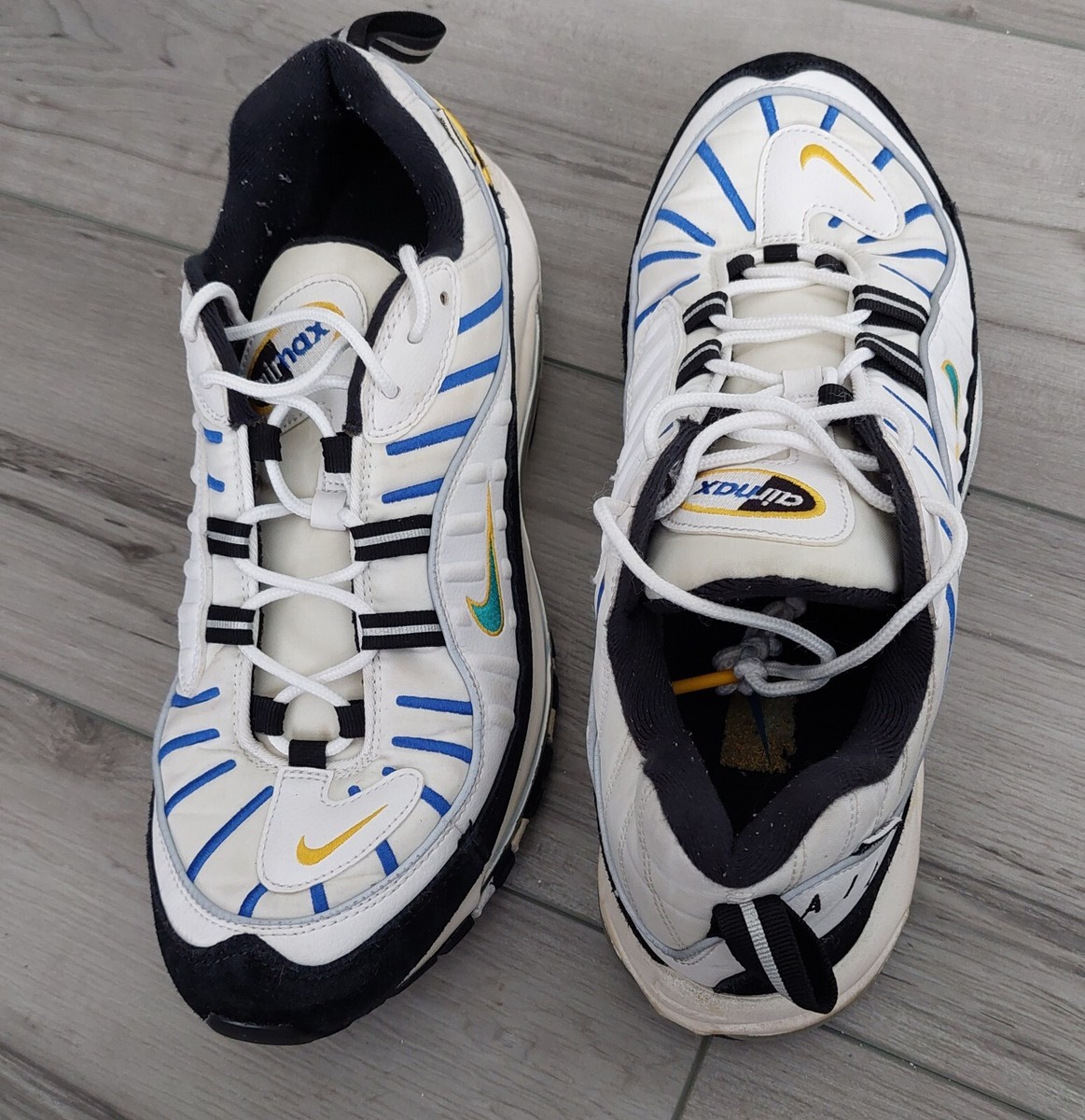 Size 12 - Nike Air Max 98 Premium Teal Nebula for sale