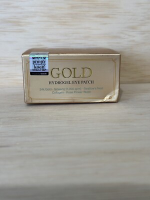 New Sealed Petitfee Gold Hydrogel Eye Patch 60Pcs Exp 11/25