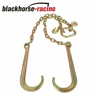 G70 V-Chain 5/16" X 2’ Large J-hooks Flatbed Tow Truck Rollback - Foto 5