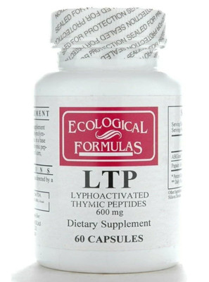 Ecological Formulas LTP   600mg, 60 Caps, 1 Bottle, Lyphoactivated Thymic Peptid