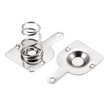 10 set cordless spring plate AA spring contact nickel-plated 12mmx12mm-