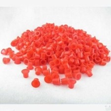 Hot Sale 1000PC Small 8mm Red Plastic Tattoo Ink Cap Cup For Machine Kit Supply
