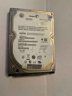 Macbook Pro 200GB HD, OSX 10.12 installed, fit 2008 to 2010 A1278 A1286 US stock