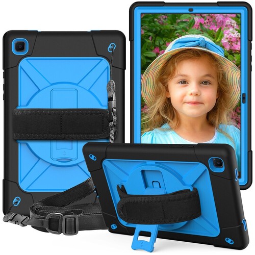 For Samsung Galaxy Tab A 10.1" S6 Lite 10.4" W/Hand Strap Shockproof Case Cover - 第 3/36 張圖片