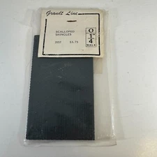 Grandt Line 3551 1/4" O Scale Scalloped Shingles Roof Plastic Detail Parts